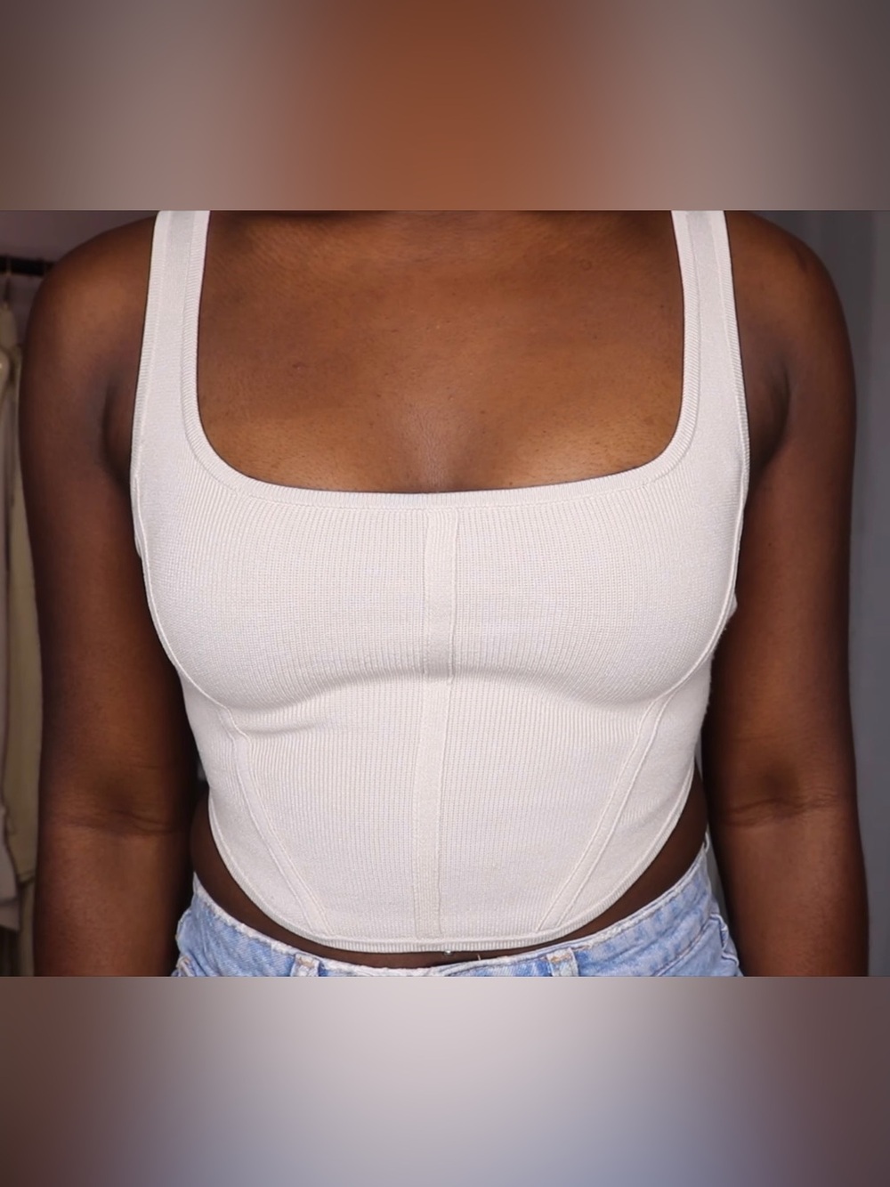 Babaton Sculpt Knit Bustier Tank